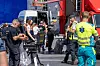 Rettungskräfte und Forensiker vor dem OXY-Gebäude am Place De Brouckere in Brüssel nach einem Brand