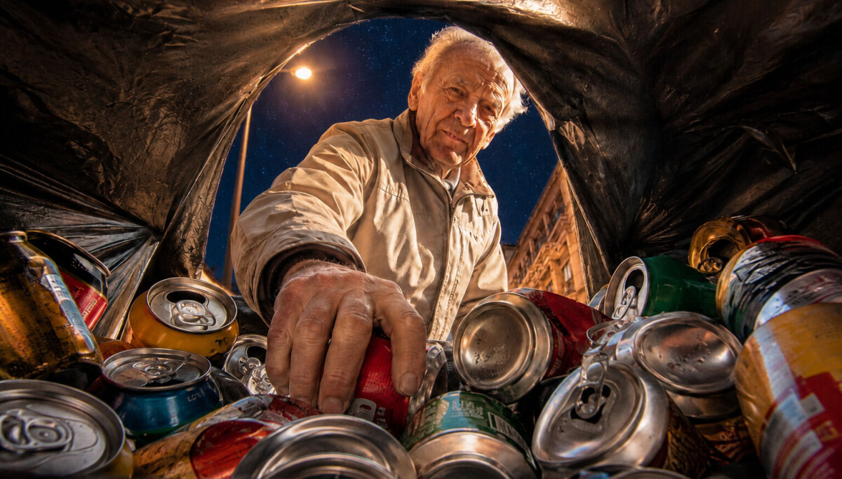 (+) Er war Unternehmer – jetzt kämpft er um jeden Pfandbon