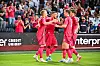 St. Louis CITY SC feiert Marcel Hartels Tor gegen FC Tulsa im Energizer Park.