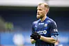 Dan Peter Ulvestad von Kristiansund steht nach dem Spiel in dunklem Trikot auf dem Platz.