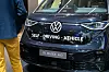 VW ID. Buzz AD mit Aufschrift „Self Driving Vehicle“ auf der IAA Mobility in München.