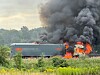 Lkw-Brand auf der A1: Vollsperrung bei Hamburg aufgehoben