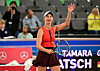 Tamara Korpatsch winkt auf dem Tennisplatz in Hamburg bei den MSC Hamburg Ladies Open 2026.