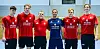 Alem Hadzic, Martin Hovde, Noah Beyer, Torsten Jansen, Nicolai Daling und Leon Nowottny beim Trainingsauftakt in Hamburg.