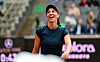 Tamara Korpatsch jubelt auf dem Tennisplatz in Hamburg beim Viertelfinale der MSC Hamburg Ladies Open.