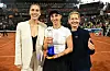 Andrea Petkovic, Tamara Korpatsch und Sandra Reichel beim Finale der MSC Hamburg Ladies Open in der Tennishalle.
