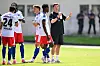 Nicolas Capaldo, Jordan Torunarigha, Nicolai Remberg, Albert Sambi Lokonga und Merlin Polzin beim HSV-Testspiel in Kematen.