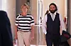 Christina Block und Anwalt Ingo Bott verlassen im Landgericht Hamburg den Gerichtssaal.