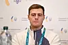 Wladislaw Heraskewytsch sitzt bei einer Pressekonferenz im ukrainischen Konsulat in Mailand.