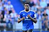 Shafiq Nandja vom HSV läuft im blau-weißen Trikot beim Testspiel gegen FC Everton.