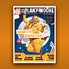 Cover der Zeitschrift „PLANET 7 WOCHE“ mit blonder Bühnenkünstlerin im goldenen Outfit