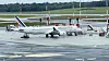 Das Flugzeug musste in Hamburg zwischenlanden.