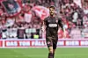 Marcus Mathisen vom FC St. Pauli läuft im Heimspiel gegen Kaiserslautern über den Rasen.