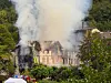 Das ehemalige Hotel im Harz stand in Flammen und stürzte ein. (Archivbild)