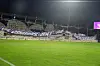 VfL-Osnabrück-Fans zeigen im Stadion eine große Choreografie mit Achterbahn-Motiv.
