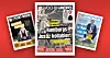 Drei deutsche Magazine liegen auf rotem Hintergrund; in der Mitte steht „Hamburgs Justiz kollabiert“.