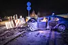Der AMG nach dem Unfall. Zwei Insassen wurden schwer verletzt. Eine junge Frau kam ums Leben.