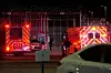 Feuerwehr und Rettungswagen treffen nachts nach gestoppter Hinrichtung in Nashvilles Gefängnis ein.