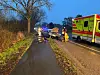 Die Unfallstelle auf der L111 bei Stade.