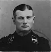 Porträt des SS-Mannes Arnold Strippel in Uniform, der am Mord an 20 jüdischen Kindern beteiligt gewesen sein soll.
