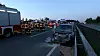 Bei dem Auffahrunfall auf der A1 bei Hollenstedt wurden mehrere Personen verletzt.