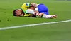 Brasiliens Stürmer Neymar verletzt