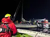 Freiwillige Seenotretter und Bundespolizisten waren im gemeinsamen Einsatz für die zweiköpfige Besatzung einer havarierten Segelyacht nordwestlich von Fehmarn.