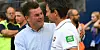 Beim Treffen mit Aue-Trainer Dirk Schuster gibt es für HSV-Coach Dieter Hecking meistens etwas zu lachen.