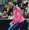 Torhüter Mohamed El-Tayar bejubelt eine Parade