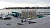 Auf dem Seebrückenkopf in Scharbeutz laufen die Arbeiten nach wie vor