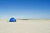 Zelt am Strand in St. Peter-Ording.