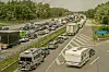 Die A7 in Richtung Hannover: Am 1. November ist vor der Ausfahrt Quickborn wegen einer Baustelle nur eine Spur frei. (Archivbild)