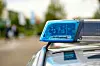 Blaulicht bei einem Streifenwagend der Polizei