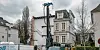 Die linke Hälfte der Fassade wurde abgerissen. Bis Sommer 2022 entsteht hier ein neuer Hausteil im Stile des Altbaus.