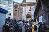 Demo vor der Ruine der Synagoge Poolstraße