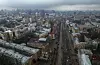 Blick auf die Stadt Kiew am Donnerstagmorgen.