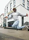 Franklyn Kakyire ist Tänzer, Performer, Choreograf – auch in der „HipHop Academy“ im „Kultur Palast“ in Billstedt.
