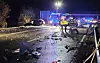 Trümmerteile liegen an Unfallstelle auf der A31