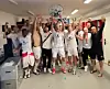 Kabinen-Party des FC St. Pauli