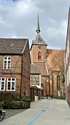 Blick vom Alten Rathaus in Richtung Marienkirche.