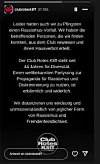 Statement auf Instagram