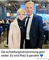 Olga Petersen mit Björn Höcke beim Parteitag der AfD.