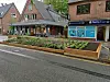 Statt Autos gab es auf den Parkplätzen in Volksdorf für zwei Monate Blumenbeete.