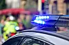 Blaulicht bei einem Streifenwagend der Polizei