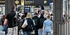 Warteschlangen am Hamburger Flughafen