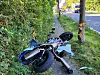 Das Motorrad wurde bei dem Unfall zerstört. Es war erst wenige Monate alt.
