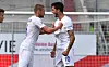 Patrick Mainka (l.) und Tim Kleindienst wollen zurück in Heidenheims Startelf.