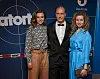 Die drei Schauspieler:innen des Dresden-Tatorts Karin Hanczewski, Martin Brambach und Cornelia Gröschel.