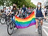 Radfahrerinnen beim CSD