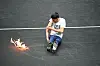 Fan entzündet Feuer beim Laver Cup